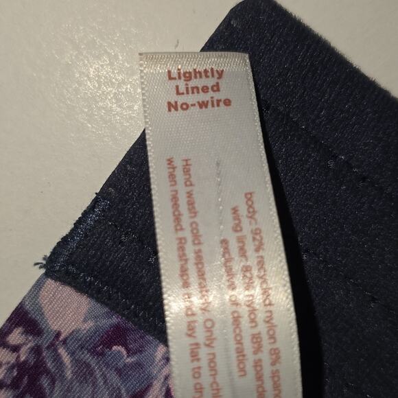 Cacique Comfort Bliss Lightly Lined No Wire Floral Maximum Coverage Bra Size 40F - Picture 11 of 16